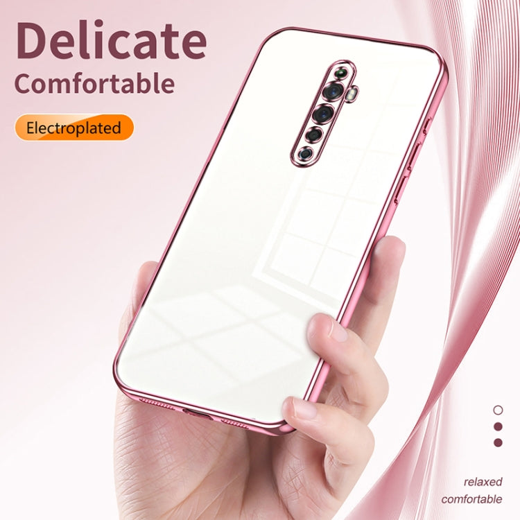 For OPPO Reno2 Z / Reno2 F Transparent Plating Fine Hole Phone Case(Gold) - OPPO Cases by buy2fix | Online Shopping UK | buy2fix