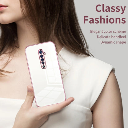 For OPPO Reno2 Transparent Plating Fine Hole Phone Case(Purple) - OPPO Cases by buy2fix | Online Shopping UK | buy2fix