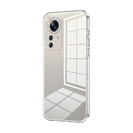 For Xiaomi 12 Pro / 12S Pro Transparent Plating Fine Hole Phone Case(Transparent) - Xiaomi Cases by buy2fix | Online Shopping UK | buy2fix