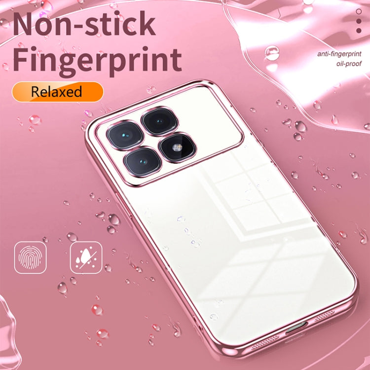 For Xiaomi Redmi K70 Ultra Transparent Plating Fine Hole Phone Case(Transparent) by buy2fix