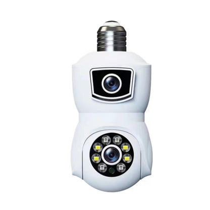 DP41 Bulb-type Dual-lens Motion Tracking Smart Camera Supports Voice Intercom(White) by buy2fix