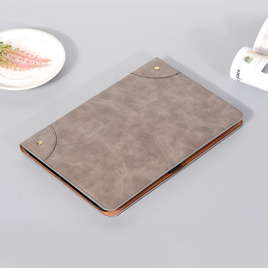 For Samsung Galaxy Tab S9 FE Retro Book Leather Tablet Case(Grey) by buy2fix