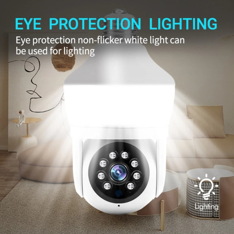DP43 Bulb-type Motion Tracking Night Vision Smart Camera Supports Voice Intercom(White) by buy2fix