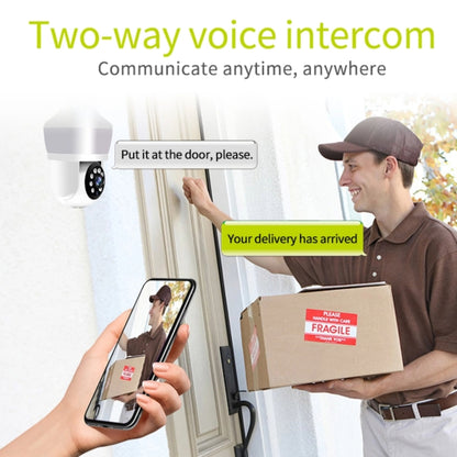 DP43 Bulb-type Motion Tracking Night Vision Smart Camera Supports Voice Intercom(White) by buy2fix