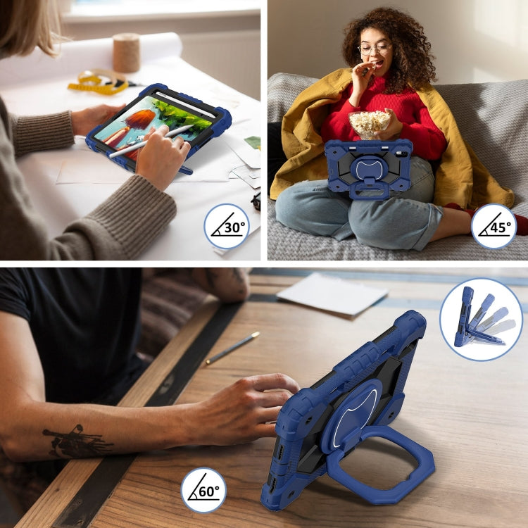 For iPad mini 2024 / mini 6 Contrast Color Robot Silicone Hybrid PC Tablet Case(Navy Black) - iPad mini 2024 Cases by buy2fix | Online Shopping UK | buy2fix