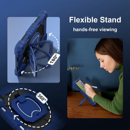 For iPad mini 2024 / mini 6 Contrast Color Robot Silicone Hybrid PC Tablet Case(Navy Black) - iPad mini 2024 Cases by buy2fix | Online Shopping UK | buy2fix