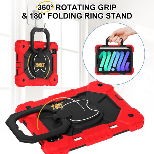 For iPad mini 2024 / mini 6 Contrast Color Robot Silicone Hybrid PC Tablet Case(Red Black) - iPad mini 2024 Cases by buy2fix | Online Shopping UK | buy2fix