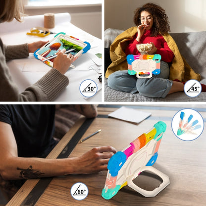 For iPad mini 2024 / mini 6 Contrast Color Robot Silicone Hybrid PC Tablet Case(Colorful Blue) - iPad mini 2024 Cases by buy2fix | Online Shopping UK | buy2fix