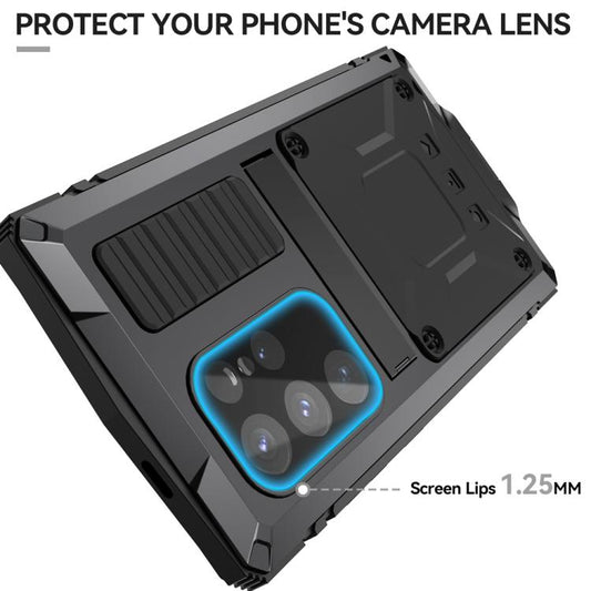 For Samsung Galaxy S25 Ultra 5G R-JUST Life Waterproof Dustproof Shockproof Phone Case(Black) - Galaxy S25 Ultra 5G Cases by R-JUST | Online Shopping UK | buy2fix