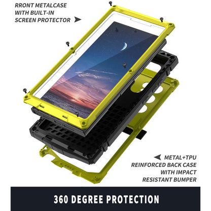 For Samsung Galaxy S25 Ultra 5G R-JUST Life Waterproof Dustproof Shockproof Phone Case(Yellow) - Galaxy S25 Ultra 5G Cases by R-JUST | Online Shopping UK | buy2fix