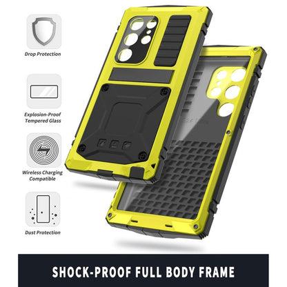 For Samsung Galaxy S25 Ultra 5G R-JUST Life Waterproof Dustproof Shockproof Phone Case(Yellow) - Galaxy S25 Ultra 5G Cases by R-JUST | Online Shopping UK | buy2fix