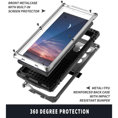 For Samsung Galaxy S25 Ultra 5G R-JUST Life Waterproof Dustproof Shockproof Phone Case(Silver) - Galaxy S25 Ultra 5G Cases by R-JUST | Online Shopping UK | buy2fix