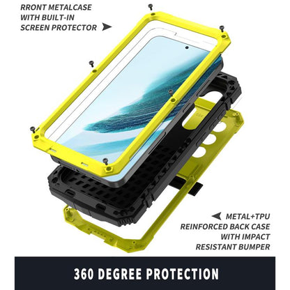 For Samsung Galaxy S25+ 5G R-JUST Life Waterproof Dustproof Shockproof Phone Case(Yellow) - Galaxy S25+ 5G Cases by R-JUST | Online Shopping UK | buy2fix