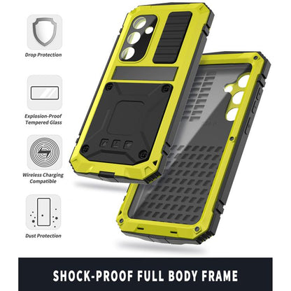 For Samsung Galaxy S25+ 5G R-JUST Life Waterproof Dustproof Shockproof Phone Case(Yellow) - Galaxy S25+ 5G Cases by R-JUST | Online Shopping UK | buy2fix