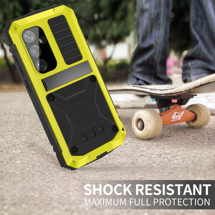 For Samsung Galaxy S25+ 5G R-JUST Life Waterproof Dustproof Shockproof Phone Case(Yellow) - Galaxy S25+ 5G Cases by R-JUST | Online Shopping UK | buy2fix