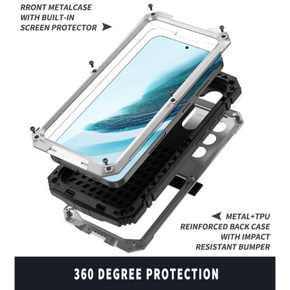 For Samsung Galaxy S25+ 5G R-JUST Life Waterproof Dustproof Shockproof Phone Case(Silver) - Galaxy S25+ 5G Cases by R-JUST | Online Shopping UK | buy2fix