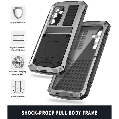 For Samsung Galaxy S25+ 5G R-JUST Life Waterproof Dustproof Shockproof Phone Case(Silver) - Galaxy S25+ 5G Cases by R-JUST | Online Shopping UK | buy2fix