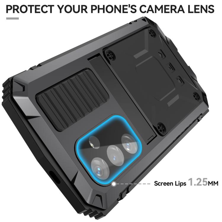 For Samsung Galaxy S25 5G R-JUST Life Waterproof Dustproof Shockproof Phone Case(Black) - Galaxy S25 5G Cases by R-JUST | Online Shopping UK | buy2fix