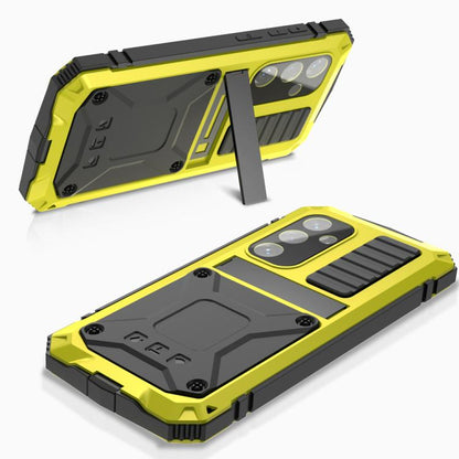 For Samsung Galaxy S25 5G R-JUST Life Waterproof Dustproof Shockproof Phone Case(Yellow) - Galaxy S25 5G Cases by R-JUST | Online Shopping UK | buy2fix