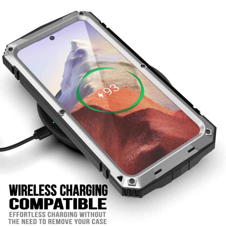 For Samsung Galaxy S25 5G R-JUST Life Waterproof Dustproof Shockproof Phone Case(Silver) - Galaxy S25 5G Cases by R-JUST | Online Shopping UK | buy2fix