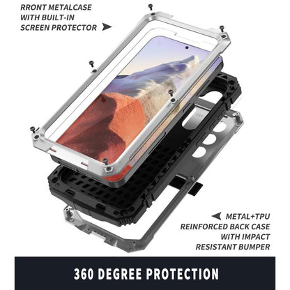 For Samsung Galaxy S25 5G R-JUST Life Waterproof Dustproof Shockproof Phone Case(Silver) - Galaxy S25 5G Cases by R-JUST | Online Shopping UK | buy2fix