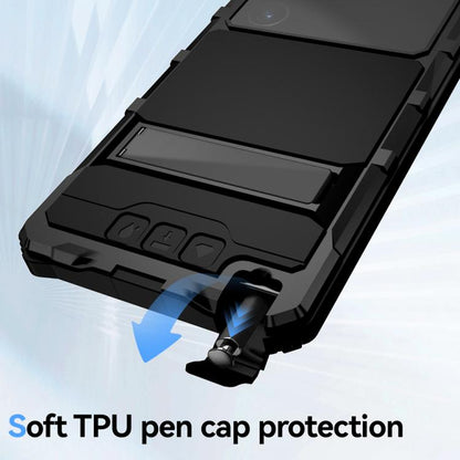 For Samsung Galaxy S25 Ultra 5G R-JUST Life Waterproof Dustproof Shockproof Holder Phone Case(Black) - Galaxy S25 Ultra 5G Cases by R-JUST | Online Shopping UK | buy2fix