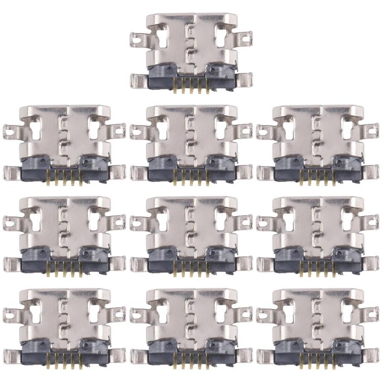For Tecno Camon 15 CD7 10pcs Original Charging Port Connector - Single Tail Connector by buy2fix | Online Shopping UK | buy2fix