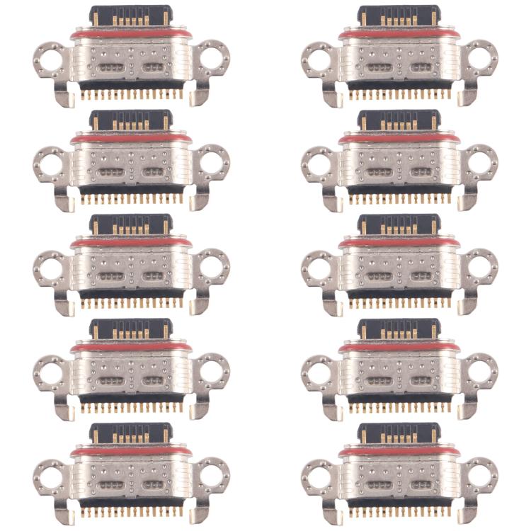 For OPPO Reno10 5G 10pcs Original Charging Port Connector - Single Tail Connector by buy2fix | Online Shopping UK | buy2fix