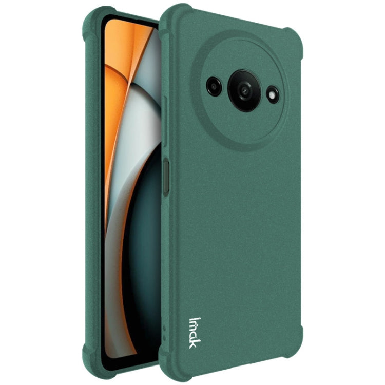 For Xiaomi Redmi A3 4G imak Shockproof Airbag TPU Phone Case(Matte Green) - Xiaomi Cases by imak | Online Shopping UK | buy2fix