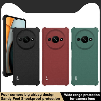 For Xiaomi Redmi A3 4G imak Shockproof Airbag TPU Phone Case(Matte Red) - Xiaomi Cases by imak | Online Shopping UK | buy2fix