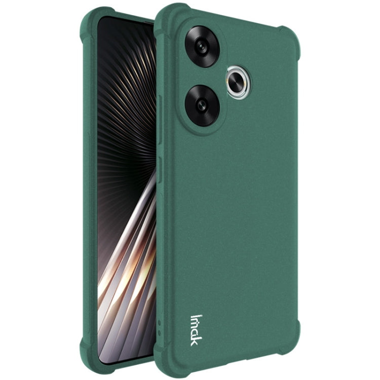 For Xiaomi Redmi Turbo3 5G imak Shockproof Airbag TPU Phone Case(Matte Green) - Xiaomi Cases by imak | Online Shopping UK | buy2fix