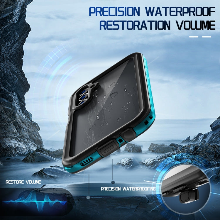 For Samsung Galaxy A15 5G RedPepper 360 Full Body Rugged IP68 Waterproof Phone Case(Blue) - Galaxy Phone Cases by RedPepper | Online Shopping UK | buy2fix