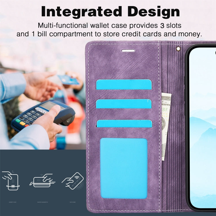 For iPhone 16 Plus Orchid Butterfly Embossed Leather Phone Case(Purple) by buy2fix