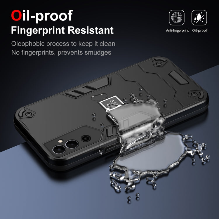 For Tecno Pova Neo 2 4G 2 in 1 Shockproof Phone Case(Black) by buy2fix