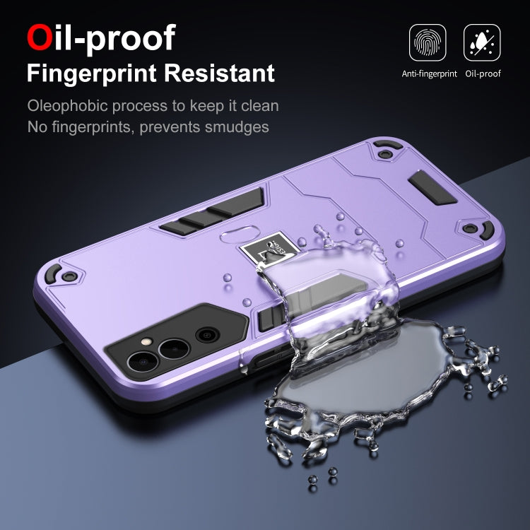 For Tecno Pova Neo 2 4G 2 in 1 Shockproof Phone Case(Purple) by buy2fix
