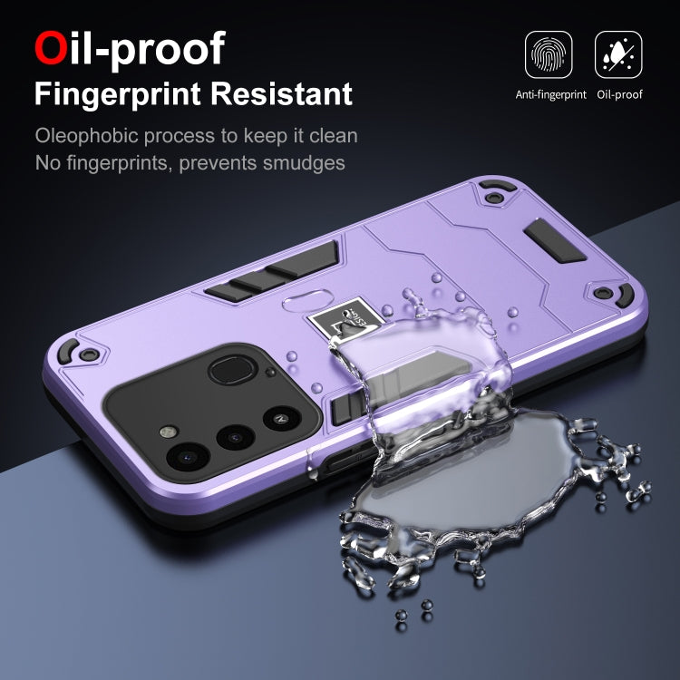 For Tecno Spark Go 2022 2 in 1 Shockproof Phone Case(Purple) by buy2fix