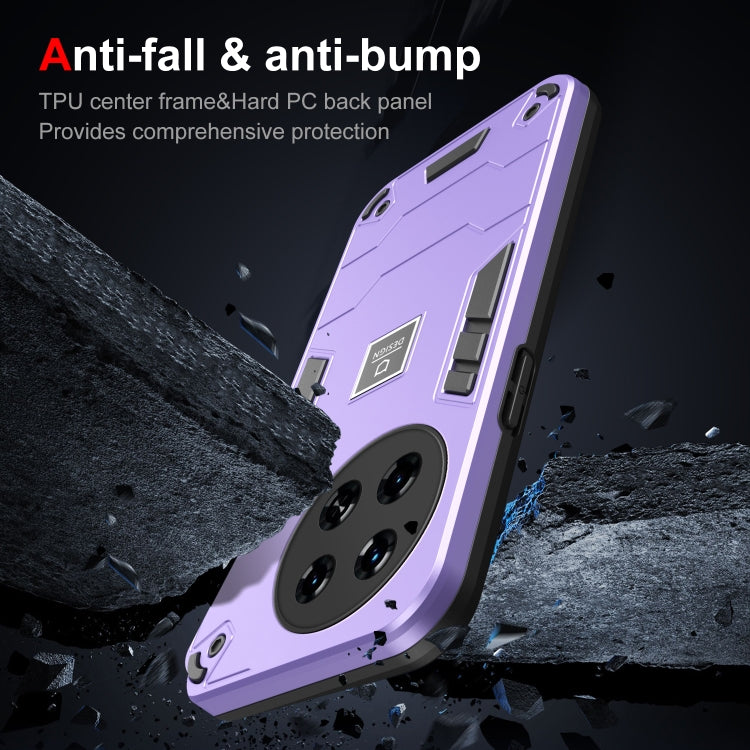 For Tecno Spark 20 Pro+ 2 in 1 Shockproof Phone Case(Purple) by buy2fix