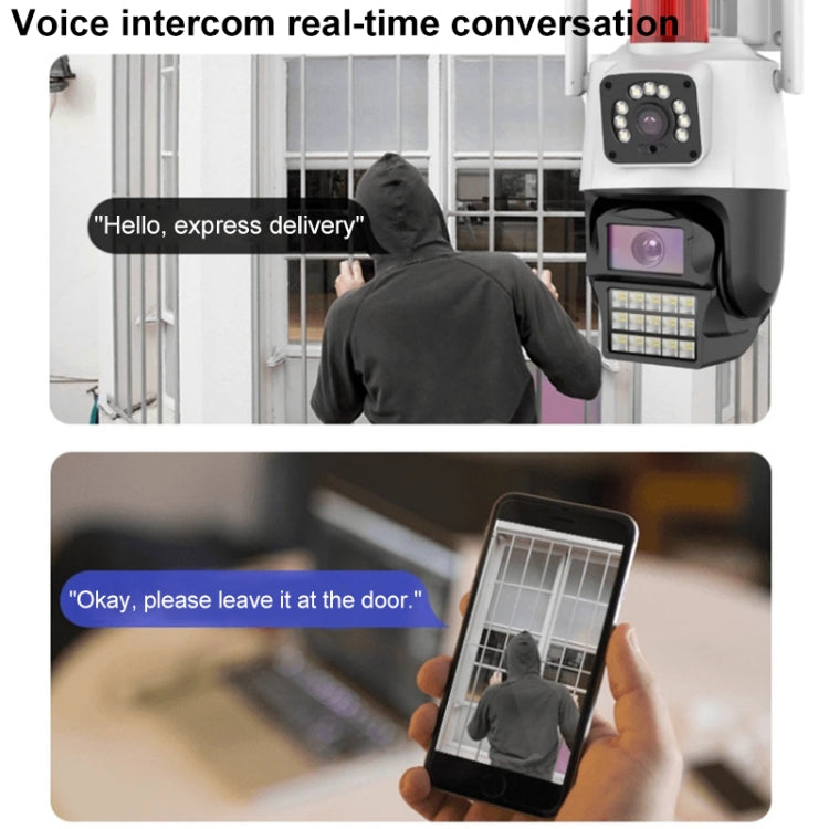 QX87 4MP WiFi Dual Camera Supports Two-way Voice Intercom & Humanoid Detection(AU Plug) - Wireless Camera by buy2fix | Online Shopping UK | buy2fix