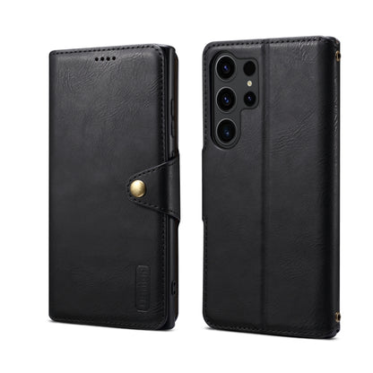 For Samsung Galaxy S23 Ultra 5G Denior Cowhide Texture Wallet Style Leather Phone Case(Black) - Galaxy S23 Ultra 5G Cases by Denior | Online Shopping UK | buy2fix