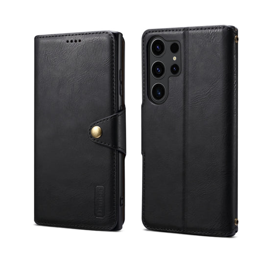 For Samsung Galaxy S23 Ultra 5G Denior Cowhide Texture Wallet Style Leather Phone Case(Black) - Galaxy S23 Ultra 5G Cases by Denior | Online Shopping UK | buy2fix
