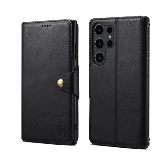 For Samsung Galaxy S24 Ultra 5G Denior Cowhide Texture Wallet Style Leather Phone Case(Black)