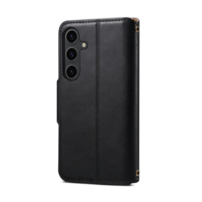 For Samsung Galaxy S23 5G Denior Cowhide Texture Wallet Style Leather Phone Case(Black) - Galaxy S23 5G Cases by Denior | Online Shopping UK | buy2fix