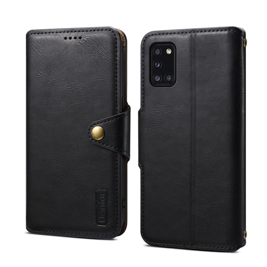 For Samsung Galaxy A31 4G Denior Cowhide Texture Wallet Style Leather Phone Case(Black) - Galaxy Phone Cases by Denior | Online Shopping UK | buy2fix