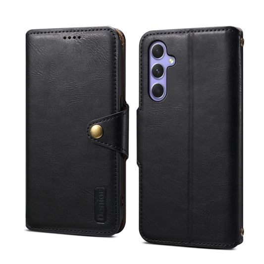 For Samsung Galaxy A54 5G Denior Cowhide Texture Wallet Style Leather Phone Case(Black) - Galaxy Phone Cases by Denior | Online Shopping UK | buy2fix