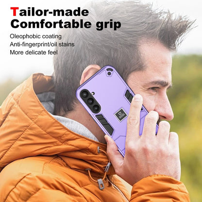 For Samsung Galaxy S23 FE 5G 2 in 1 Shockproof Phone Case(Purple) - Galaxy S23 FE 5G Cases by buy2fix | Online Shopping UK | buy2fix