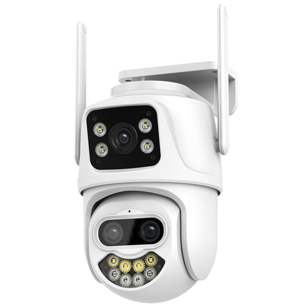 QX102 3MP WiFi Triple Camera Supports Two-way Voice Intercom & Infrared Night Vision(EU Plug) by buy2fix