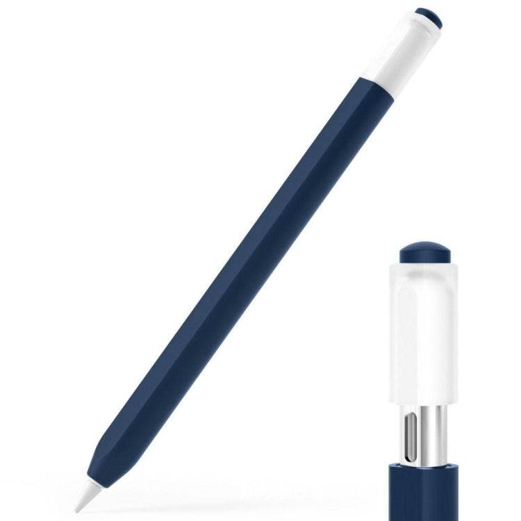 For Apple Pencil (USB-C) Jelly Silicone Stylus Pen Protective Cover(Midnight Blue) - Pencil Accessories by buy2fix | Online Shopping UK | buy2fix