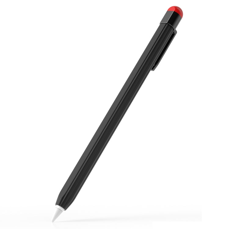 For Apple Pencil 2 Pen Clip Ultra Thin Series Stylus Pen Protective Case(Black) - Pencil Accessories by buy2fix | Online Shopping UK | buy2fix