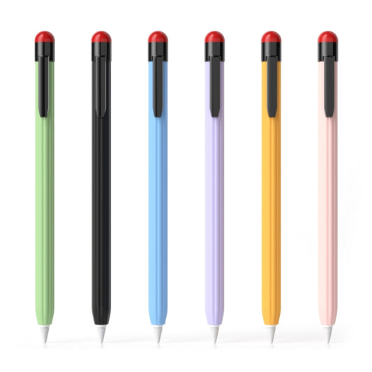 For Apple Pencil 2 Pen Clip Ultra Thin Series Stylus Pen Protective Case(Yellow) by buy2fix