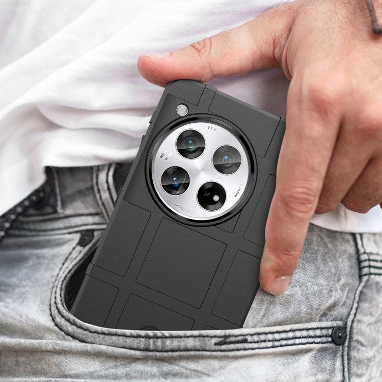 For OnePlus 12 Full Coverage Shockproof TPU Phone Case(Black) by buy2fix